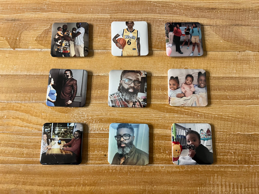 9 Square Memory Magnets